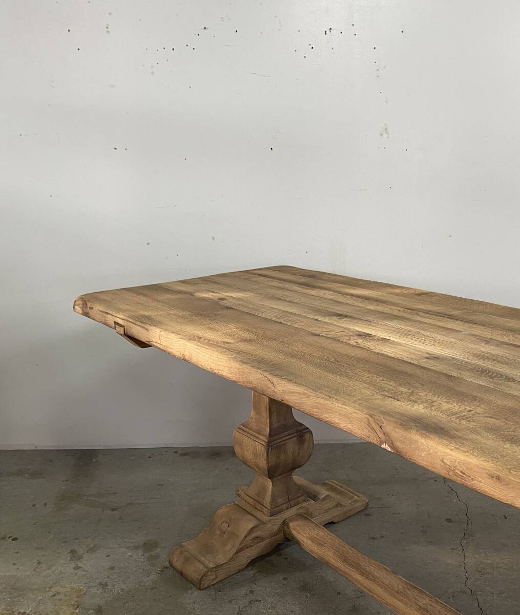 フランス アンティーク French oak Table テーブル チェア 店舗什器 ベルギー ドア カウンターの画像6