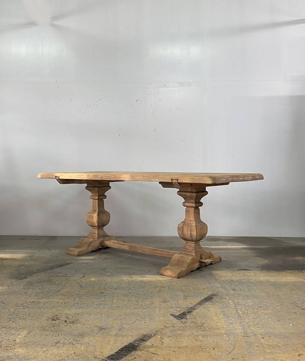 フランス アンティーク French oak Table テーブル チェア 店舗什器 ベルギー ドア カウンターの画像1