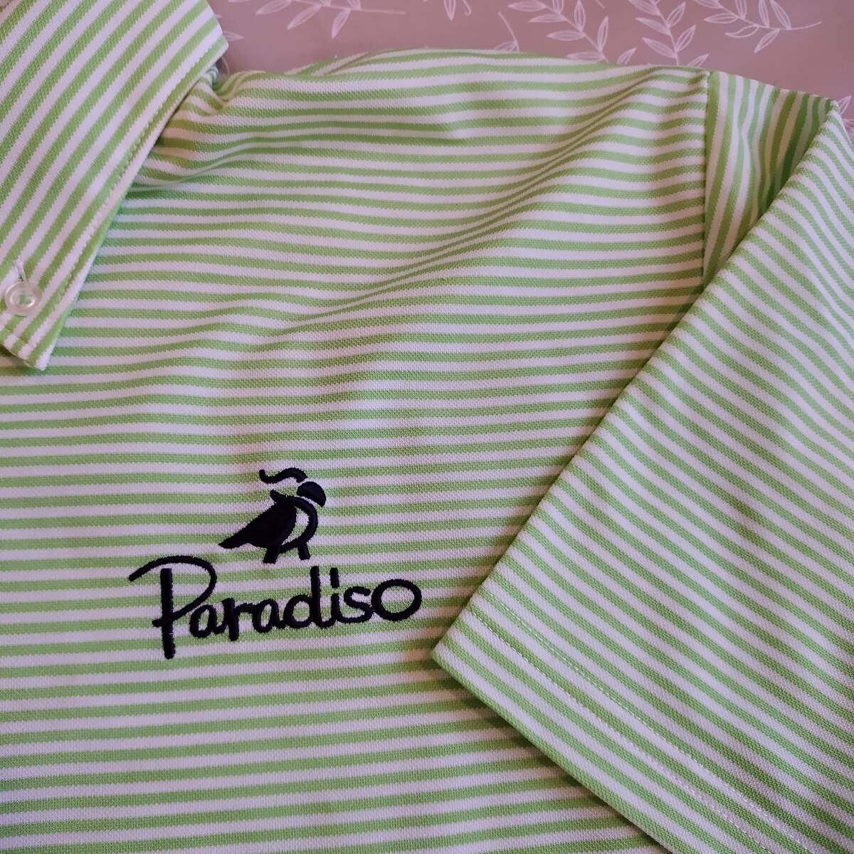  beautiful goods! Paradiso short sleeves shirt size L( width of a garment largish ) button down stretch super dry speed . ultrathin hand cloth genuine summer . recommendation 