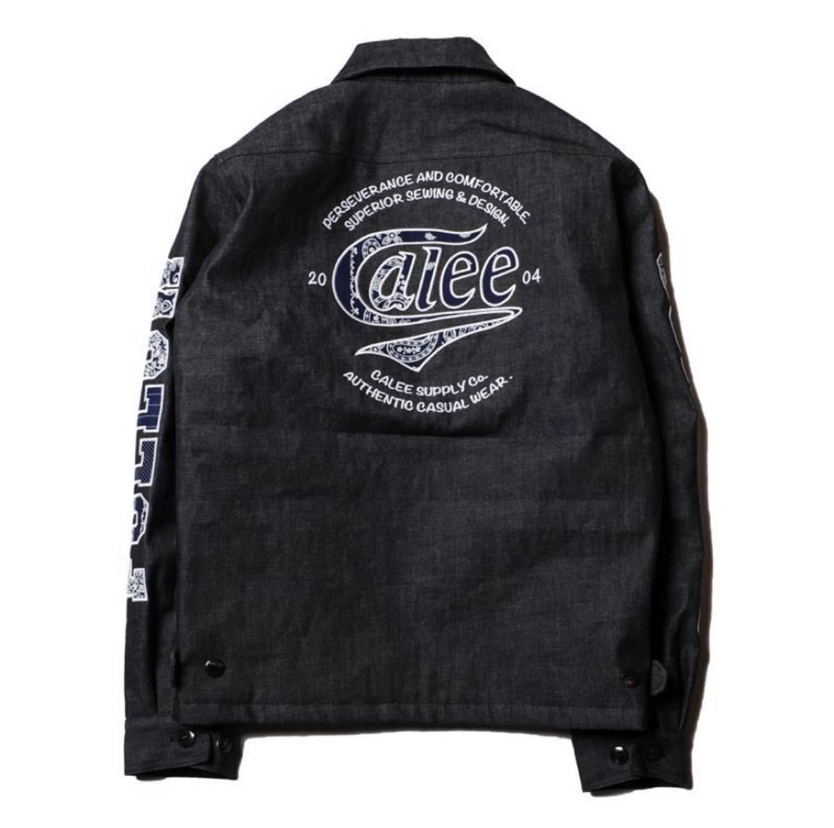 CALEE Patchwork Denim Work Jacket中綿 刺繍総柄 CALEE Patchwork Denim Work Jacket その他ジャケット