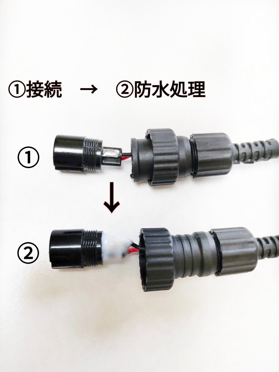 ホンデックス製(HONDEX)魚探をモバイルバッテリーで動かす為の電源ケーブル　乾電池不要　ワカサギ釣りにも大活躍