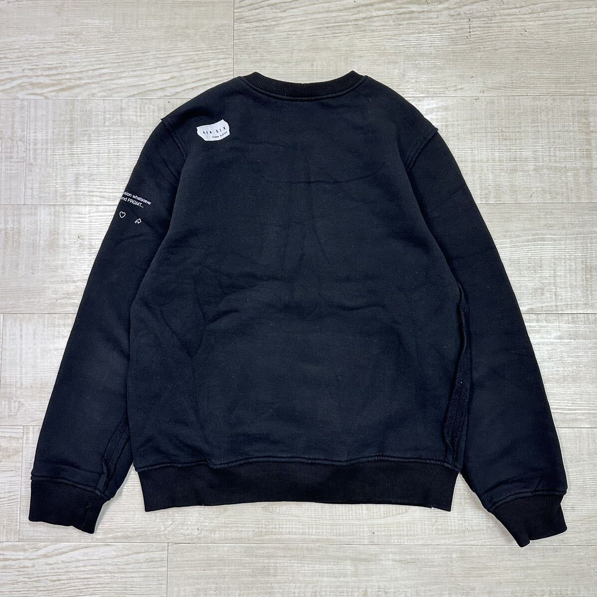 AKA SIX x FRAGMENT DESIGN フラグメント デザイン COLLUSION SWEAT ロゴ スウェット プルオーバー BLACK ブラック サイズ XXL_画像2