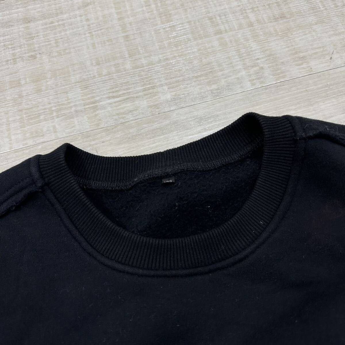 AKA SIX x FRAGMENT DESIGN フラグメント デザイン COLLUSION SWEAT ロゴ スウェット プルオーバー BLACK ブラック サイズ XXL_画像3