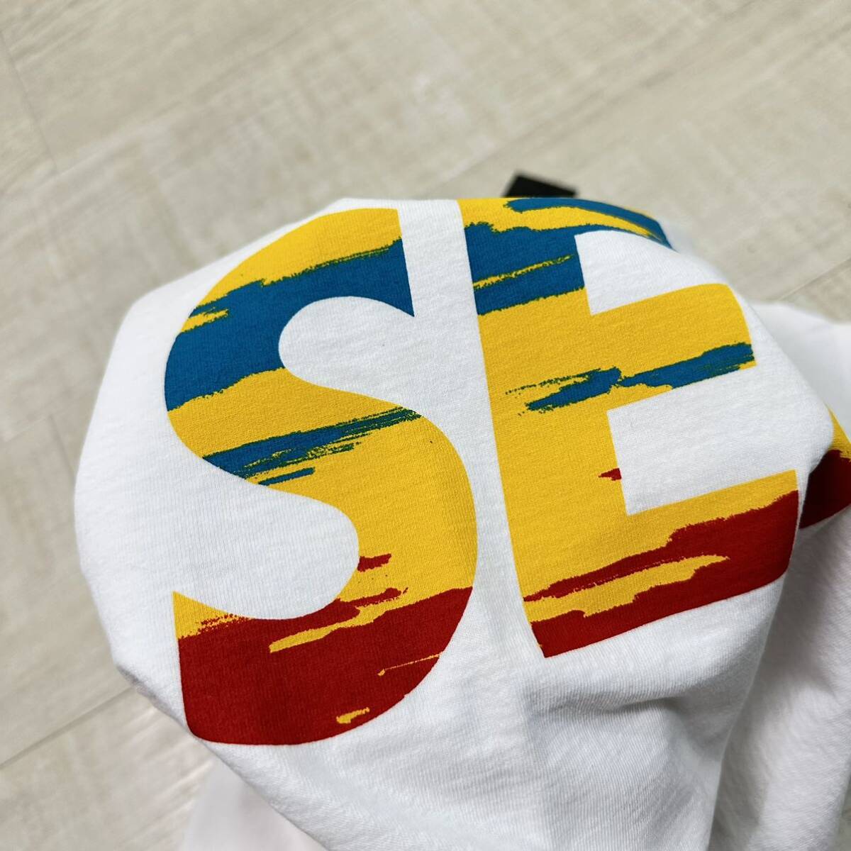 新品 WIND AND SEA ウィンダンシー x VIOLA & ROSES ビオラアンドローゼス WDS TROPICAL FLOWER T-SHIRT ロゴ Tシャツ ホワイト サイズ M_画像4