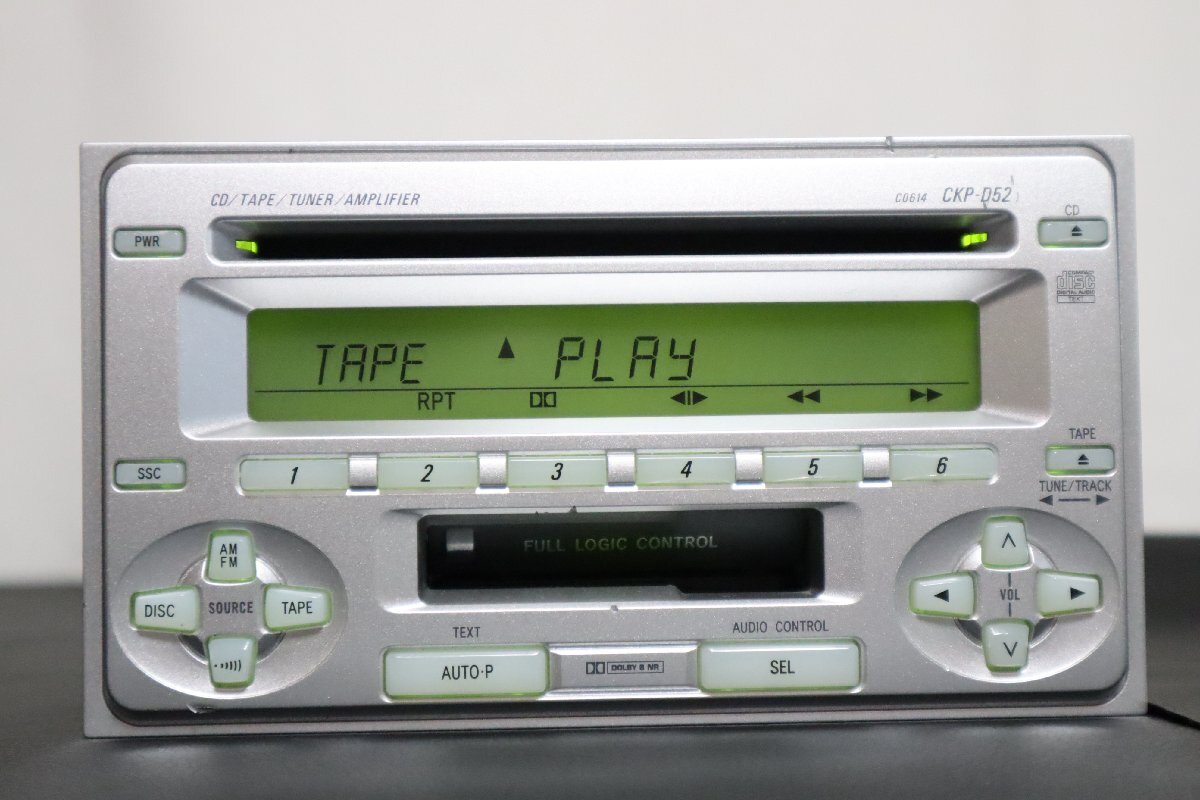  редкий! CKP-D52 Toyota оригинальный полное обслуживание CD/ кассетная лента панель 2DIN размер * управление 2960417**