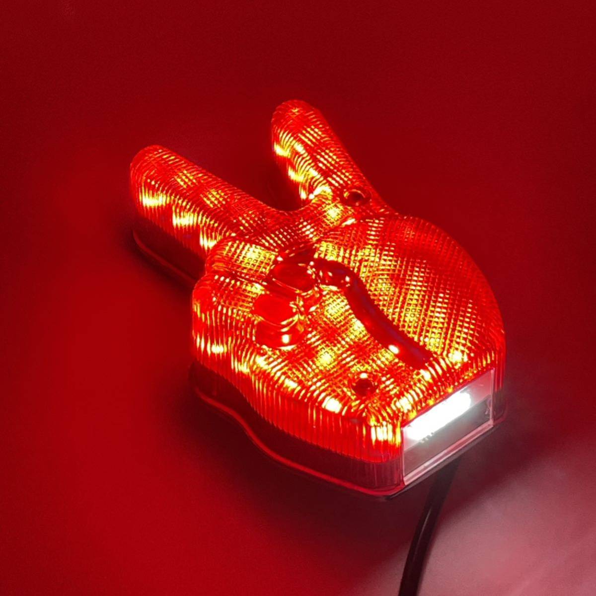 バイク ピース LED テールランプ 12V 面白い 旧車 モンキー ダックス シャリー ykshopb_画像2