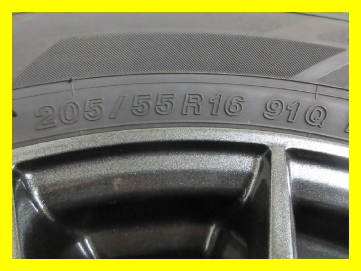 AY699【送料無料】205/55R16 超溝高 9~9.5分山 ヨコハマ スタッドレス iG60 ♪ 2023年製 ホイールセット 4本 美品♪ 激安 インプレッサ BRZ_画像7