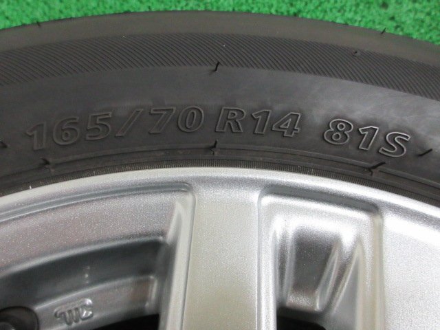 M115【送料無料】165/70R14 超溝高 9分山 ブリヂストン 夏タイヤ NEXTRY 2022年製 ホイールセット 4本 美品♪ 激安 アクア ソリオ ヴィッツの画像7