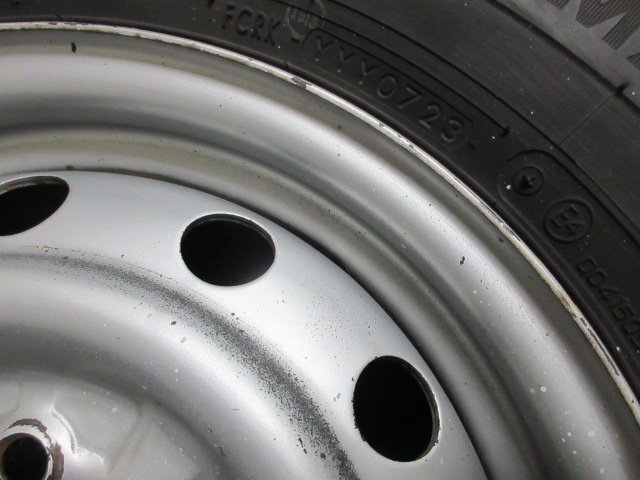 L905【送料無料】185/80R14 97/95 6PR 超溝高 8.5分山 ヨコハマ 夏タイヤ BluEarth-Van RY55 2023年製 ホイールセット 4本 激安 バネット_画像9