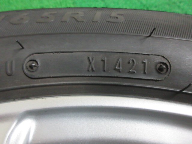 AZ129【送料無料】175/65R15 超溝高 8~8.5分山 ダンロップ 夏タイヤ SP SPORT FAST RESPONSE 21年製 ホイールセット 4本 激安 フィット 等の画像6