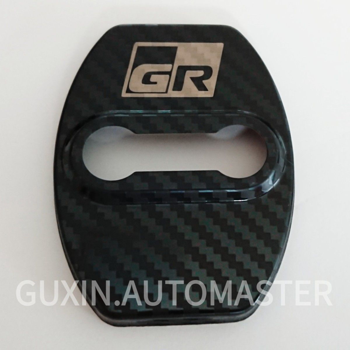 TOYOTA GR GAZOO Racing ガズーレーシング  ドアロックカバー ブラックカーボーン4個セット