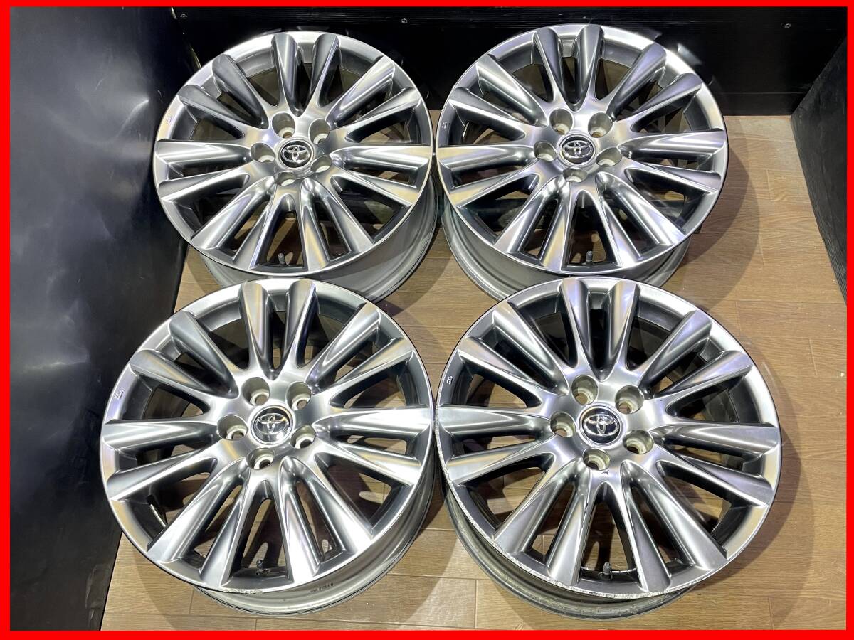 ★【即決】トヨタ 60 ハリアー 純正 18x7.5J+45 プレミアム 中古4本★送料:全国一律4900円(北海道5400円)(沖縄、離島発送不可)個人宅配達OKの画像1