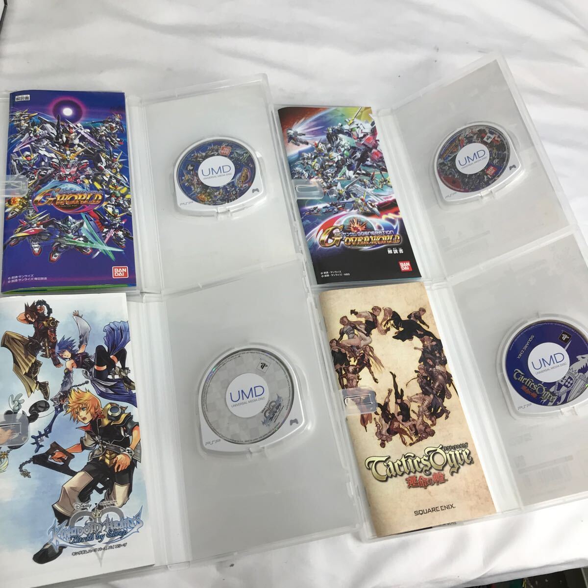 ★ PSP ソフト5個まとめ SONY PSP-3000 ガンダム、タクティクスオウガ、キングダムハーツ、スーパーロボット大戦の画像7