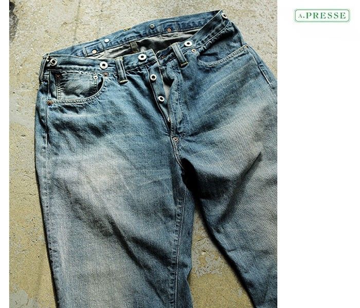 希少未使用 A PRESSE No 2 Washed Denim Pants 34 [23SAP-04-06H 希少未使用 A PRESSE No 2 Washed Denim Pants 34 [23SAP-04-06H