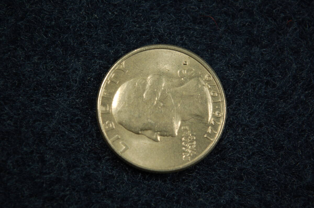 アメリカ　クォータードル　1976年　ワシントン　　④ 　建国200年記念　25セント　クラッド貨幣_画像4