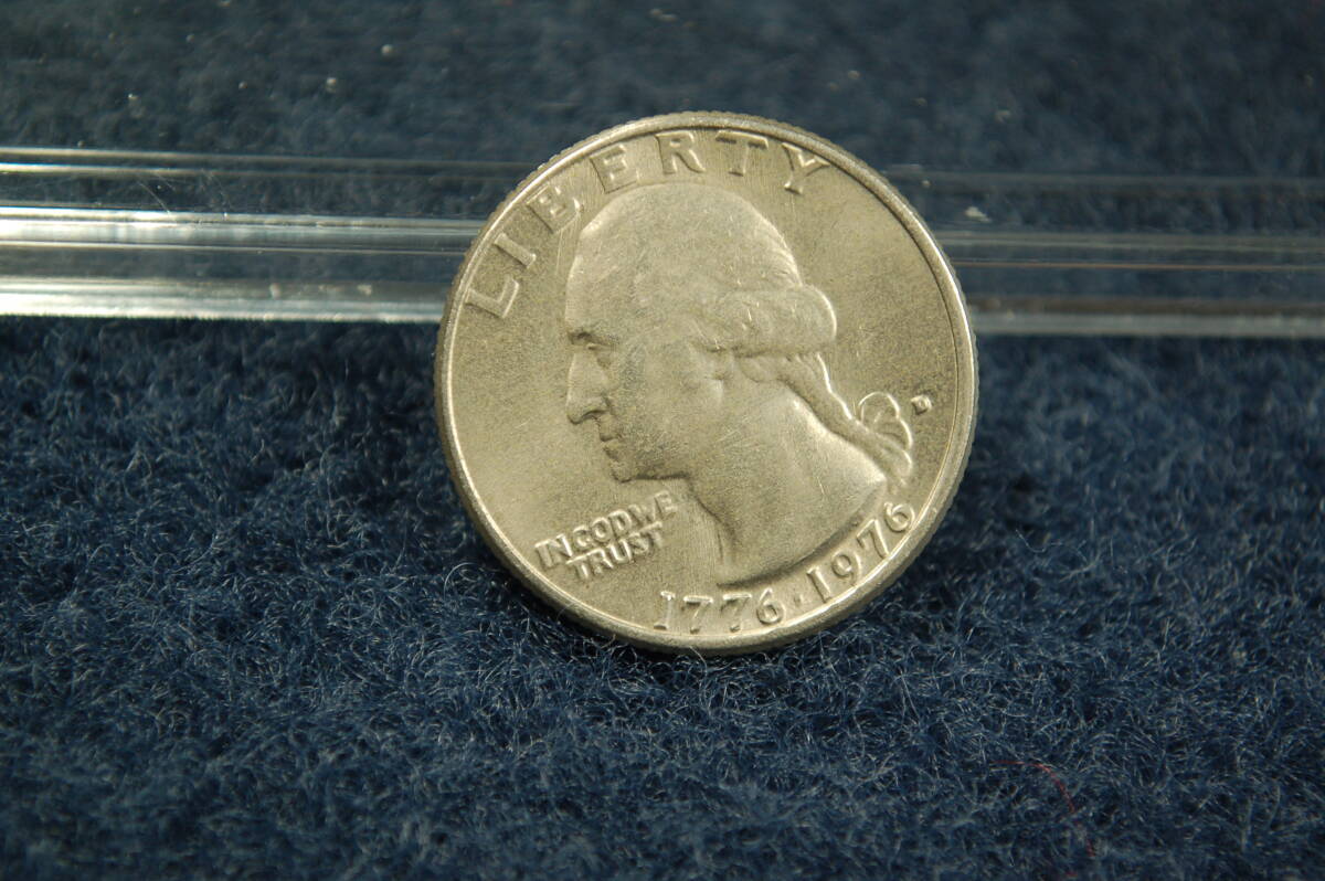 アメリカ　クォータードル　1976年　ワシントン　　④ 　建国200年記念　25セント　クラッド貨幣_画像7