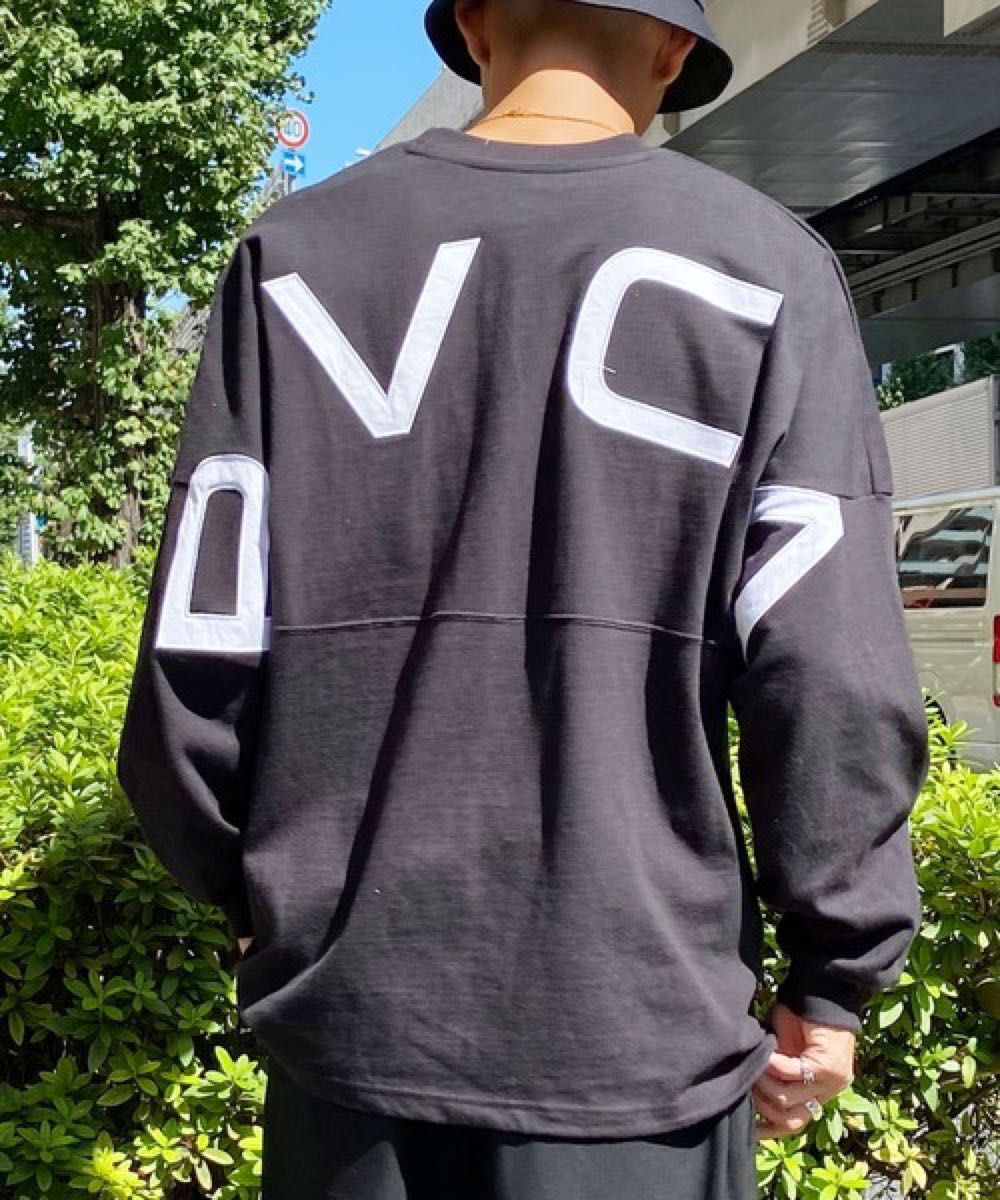 新品ワケあり RVCA ルーカ バック刺繍ロゴ 長袖 ロンＴ コットン100％ロングスリーブTシャツ 男女兼用 ブラック L