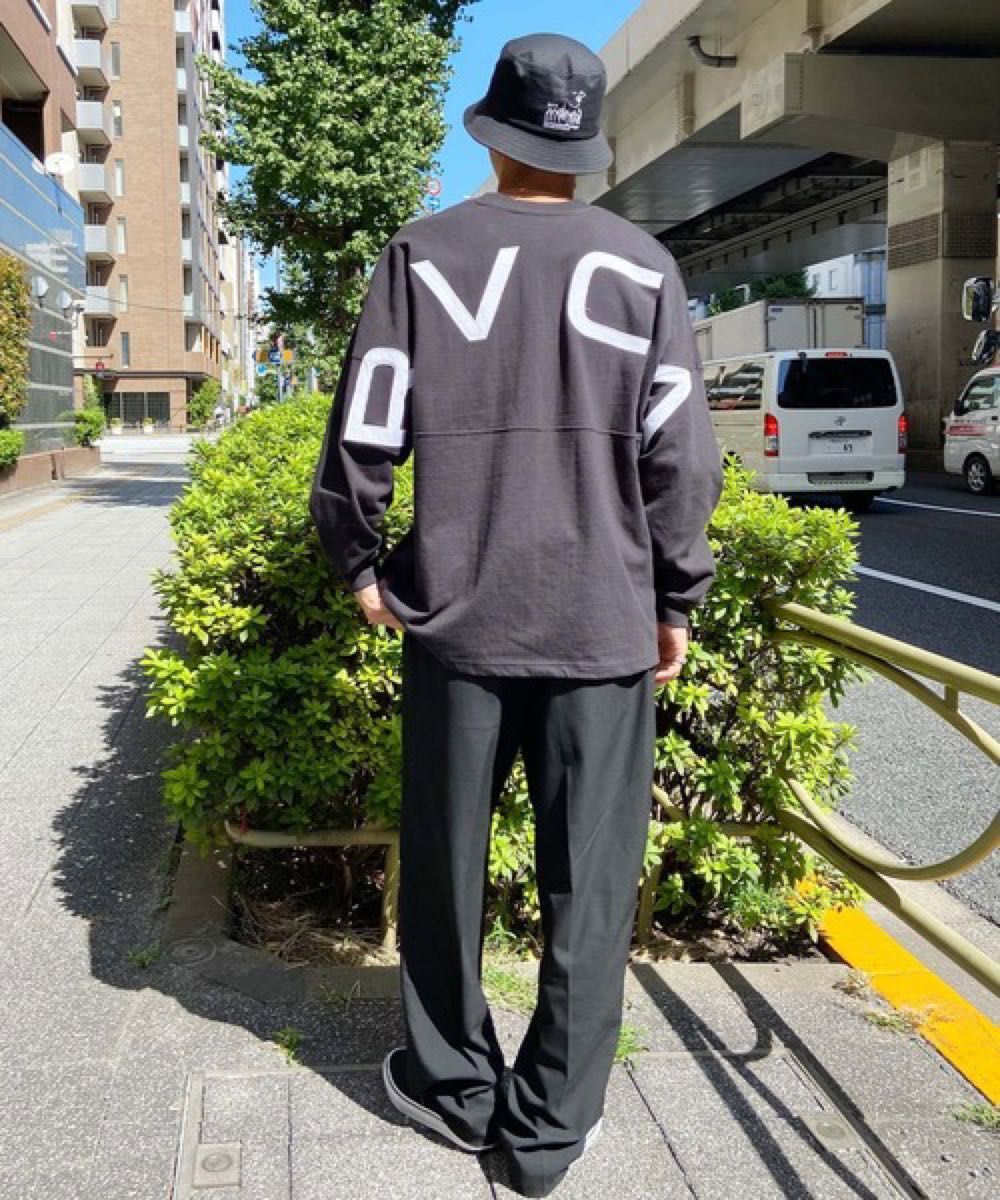 新品ワケあり RVCA ルーカ バック刺繍ロゴ 長袖 ロンＴ コットン100％ロングスリーブTシャツ 男女兼用 ブラック L