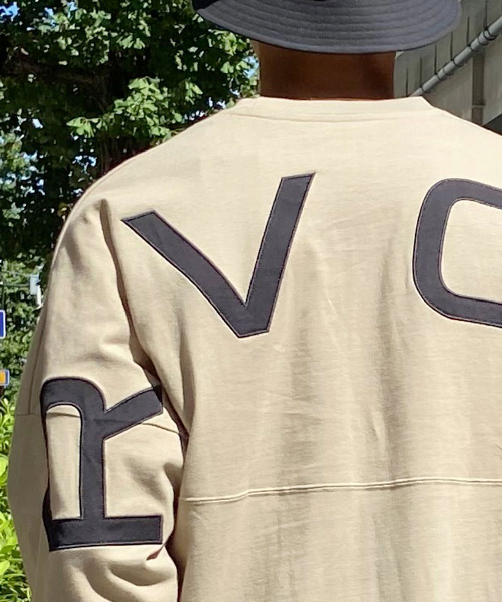 RVCA ルーカ 長袖Tシャツ ロンＴ 綿100％ 2024春夏アイテム 正規品 新品未使用ワケあり メンズ ベージュ M