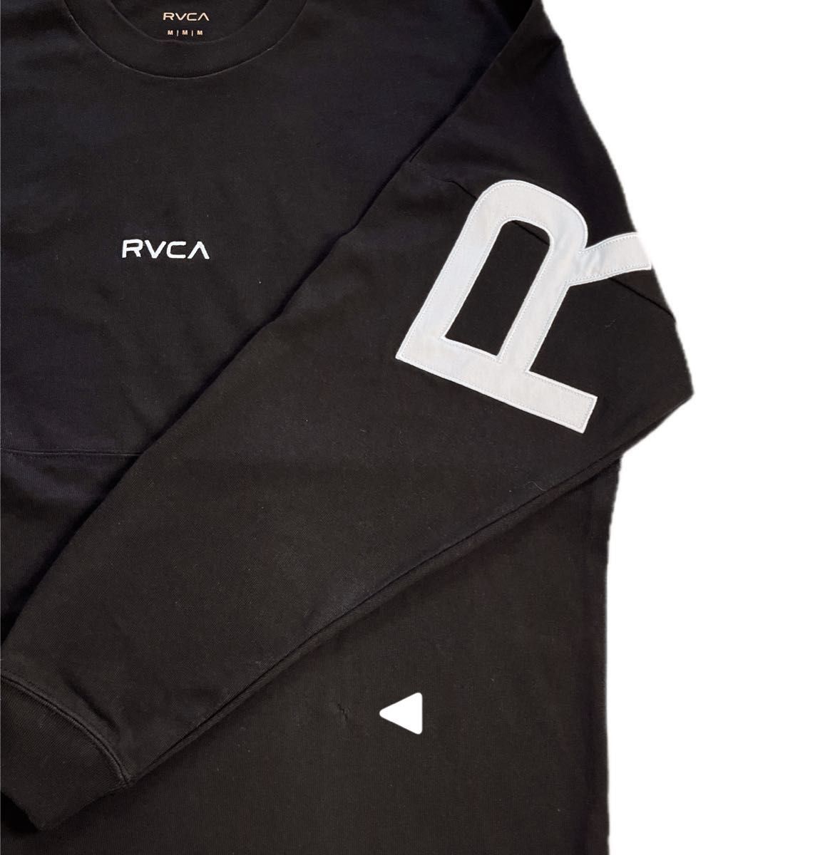 2024SS 新品未使用ワケあり  RVCA ルーカ ロンT  長袖Tシャツ 刺繍ロゴ バックBIGロゴ M 男女兼用 お買い得