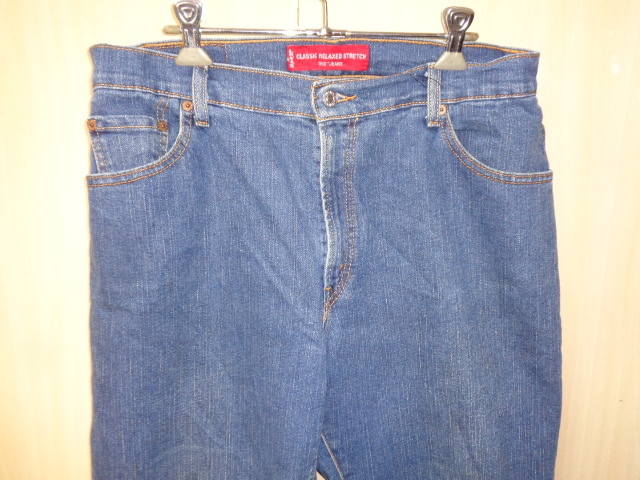 s20◆Levi's 550 クラシック リラックスド ストレッチ ジーンズ メキシコ製◆リーバイス size14S テーパード 00s～ クロップド丈 デニム 6D_画像2