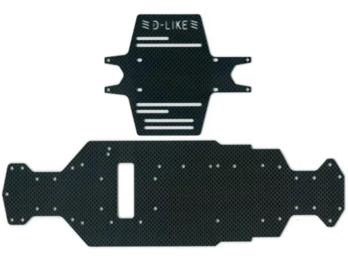 D-LIKE Re-R HYBRID DL448-2 Type-A90 247ホイールベースシャーシkit (ピュアブラック)新品 #yokomo ヨコモ YD-2の画像3