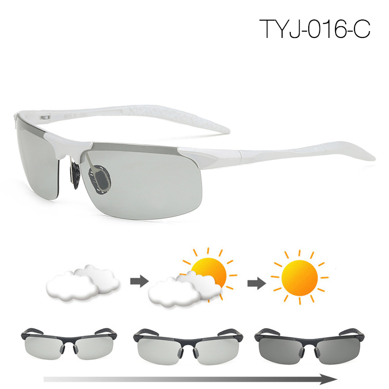  sunglasses TYJ-016-C style light polarized light discoloration super light weight UV resistance driving mountain climbing ND01