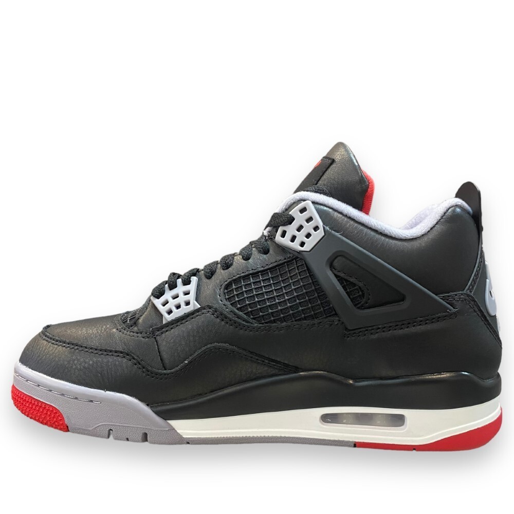 27cm NIKE AIR JORDAN 4 RETRO BRED REIMAGINED スニーカー ブラック レッド FV5029-006 ナイキ エアジョーダン4 レトロの画像3