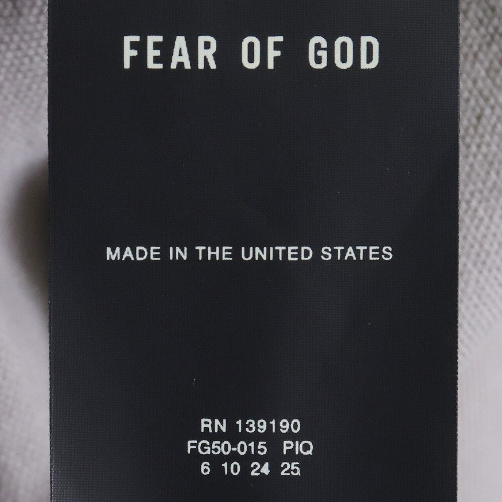 FEAR OF GOD SEVENTH COLLETCTION モックネック スウェットシャツ XLサイズ ベージュ FG50015PIQ フィアーオブゴッド 無地 長袖 トレーナー_画像5