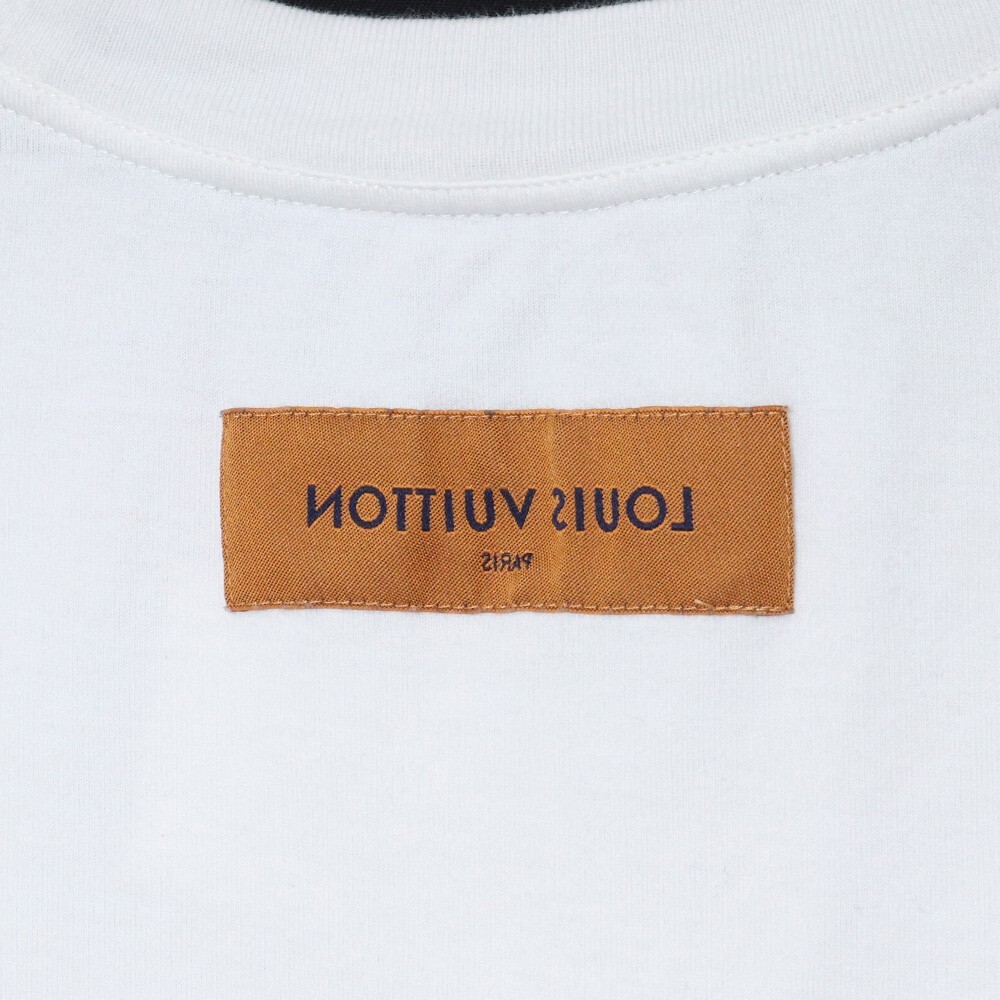 LOUIS VUITTON プリンテッドコットンTシャツ XS ホワイト RM232 NPG HPY83W ルイヴィトン printed cotton tee t-shirt 半袖カットソー_画像4