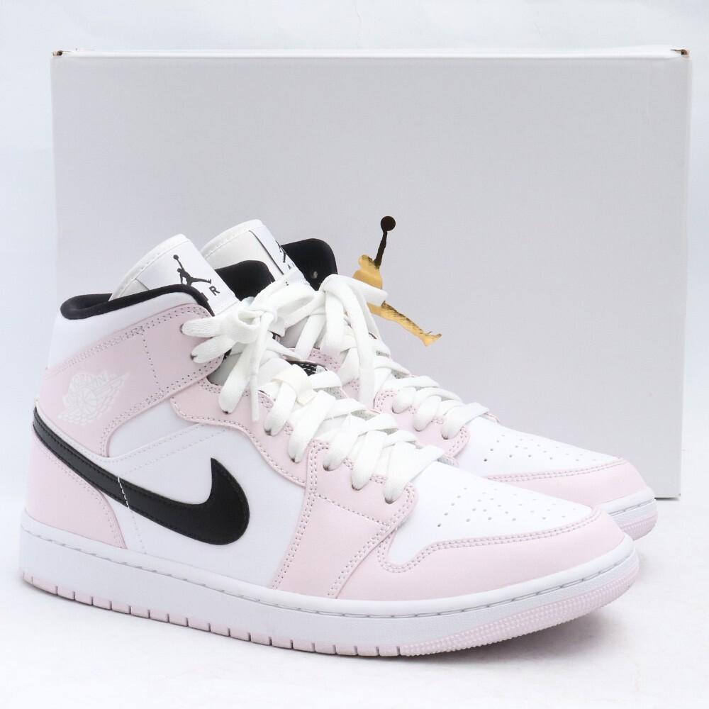 28.5cm NIKE WMNS Air Jordan 1 Mid Light Violet/White/Black BQ6472-500 ナイキ ウィメンズ エアジョーダン1 ミッド ライトバイオレット_画像1