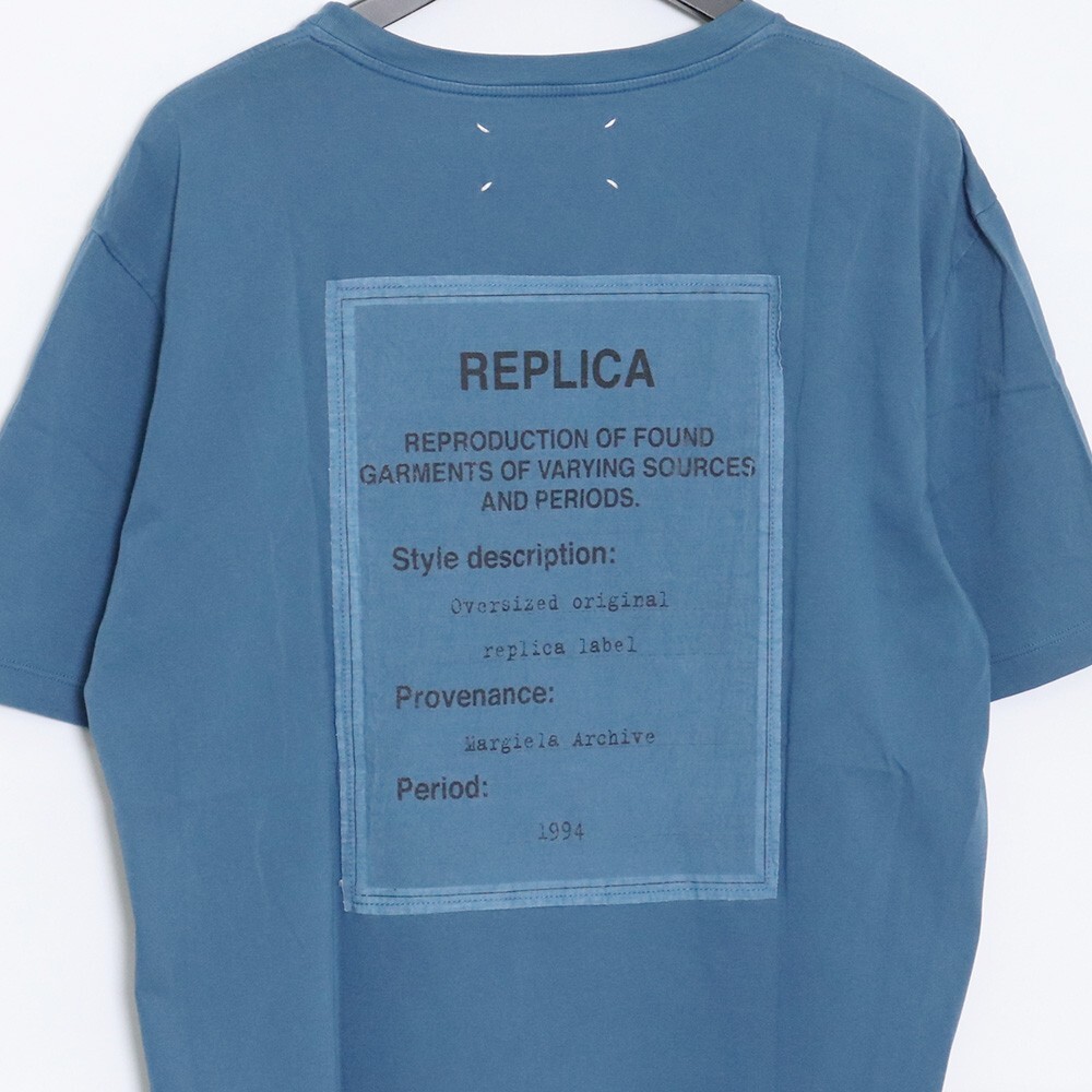 MAISON MARGIELA REPLICA Tシャツ サイズ50 ネイビー S50GC0481 S20079 メゾンマルジェラ レプリカ 半袖カットソーの画像5