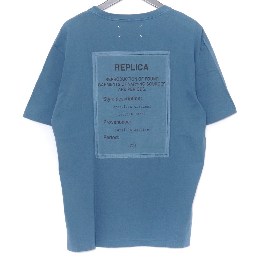 MAISON MARGIELA REPLICA Tシャツ サイズ50 ネイビー S50GC0481 S20079 メゾンマルジェラ レプリカ 半袖カットソーの画像4