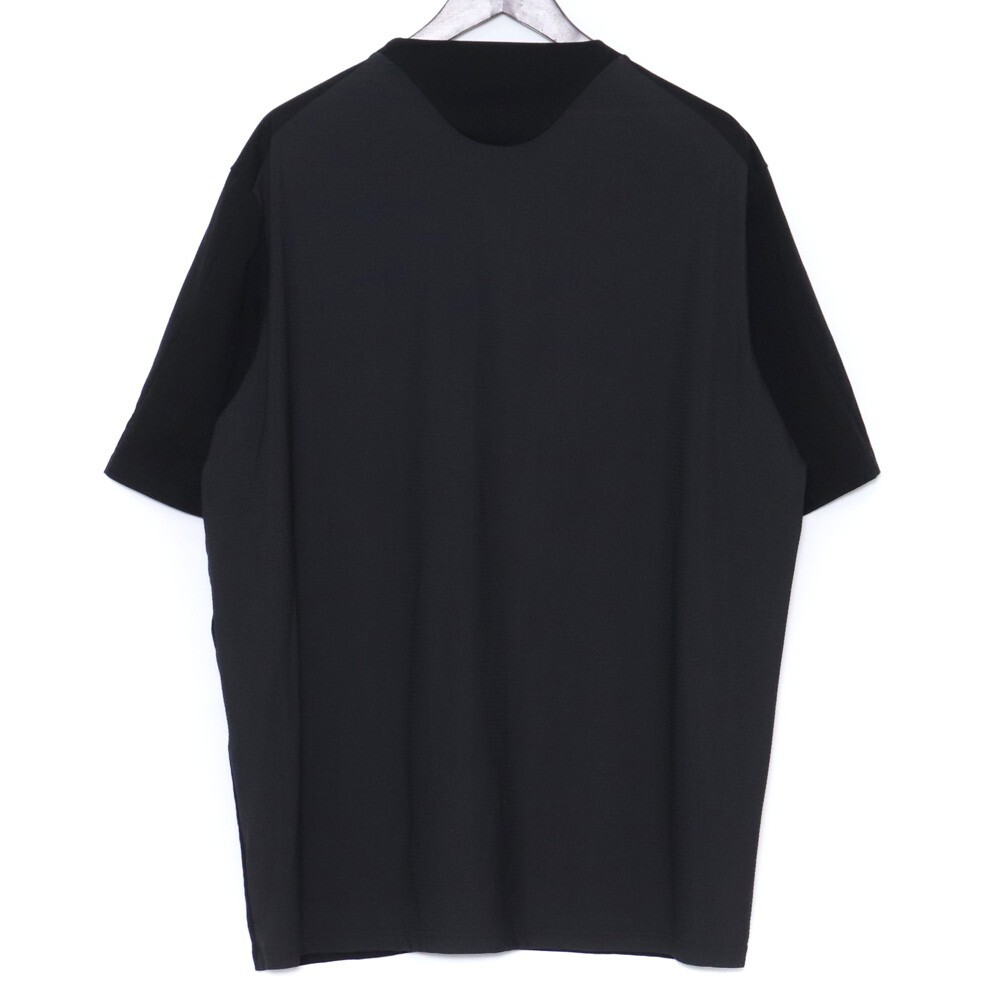 DEVOA ショートスリーブ ストレッチドライスキン 3 ブラック CSC-CMM1 デヴォア tシャツ 半袖カットソー Schoeller EXIST Short sleeveの画像2