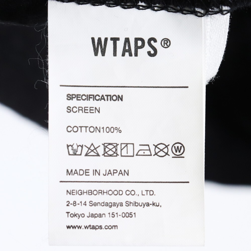 WTAPS LOGO TEE サイズ03 ブラック ダブルタップス 胸ロゴTシャツ 半袖カットソー_画像5