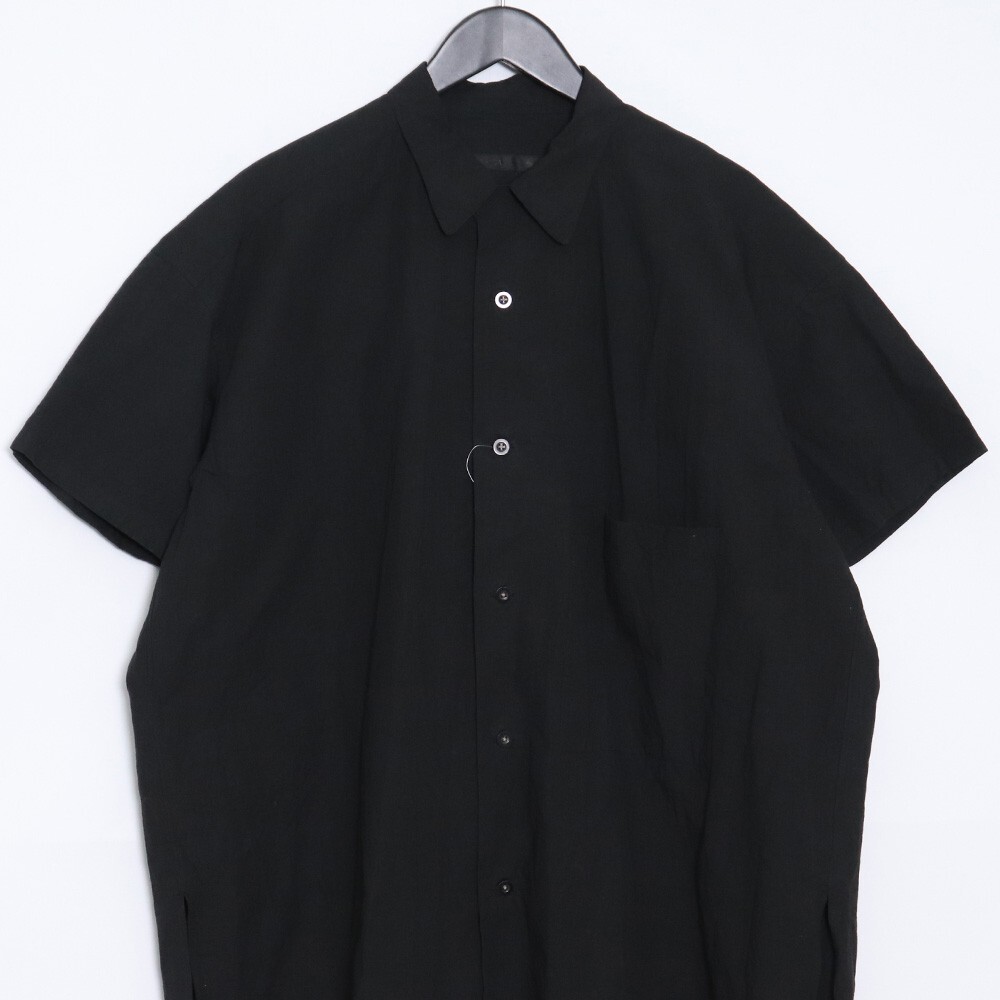 KLASICA Long Tail Open Collar Shirts サイズ2 ブラック SH-041 クラシカ ロングテールオープンカラー半袖シャツ_画像3