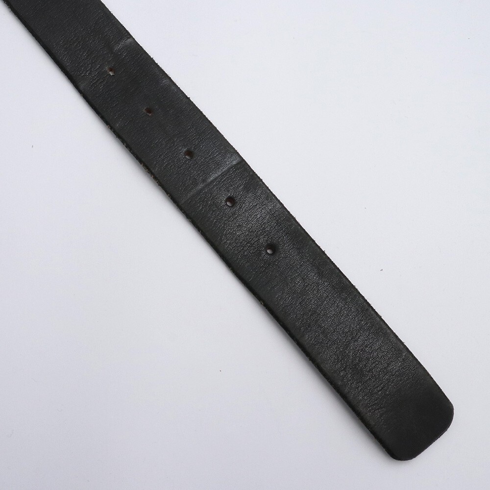 ISAMUKATAYAMA BACKLASH シルバー950バックル ダブルショルダー レザーベルト ブラック イサムカタヤマバックラッシュ Leather Belt_画像4