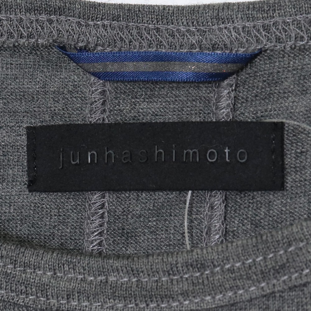 JUNHASHIMOTO SERIBU CREW NECK L/S サイズ5 グレー 1101820010 ジュンハシモト 長袖 クルーネックTシャツ ロンT_画像4