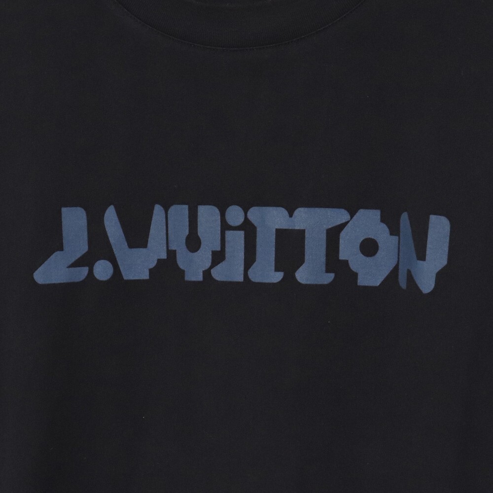 LOUIS VUITTON テルモヒートリアクティブプリントTシャツ XXLサイズ ブラック RM221M NPG HMY13W ルイヴィトン 半袖カットソー_画像4