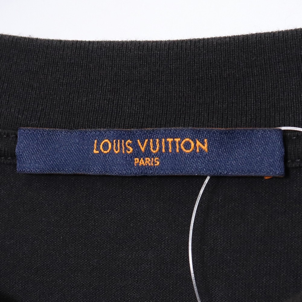 LOUIS VUITTON テルモヒートリアクティブプリントTシャツ XXLサイズ ブラック RM221M NPG HMY13W ルイヴィトン 半袖カットソー_画像6