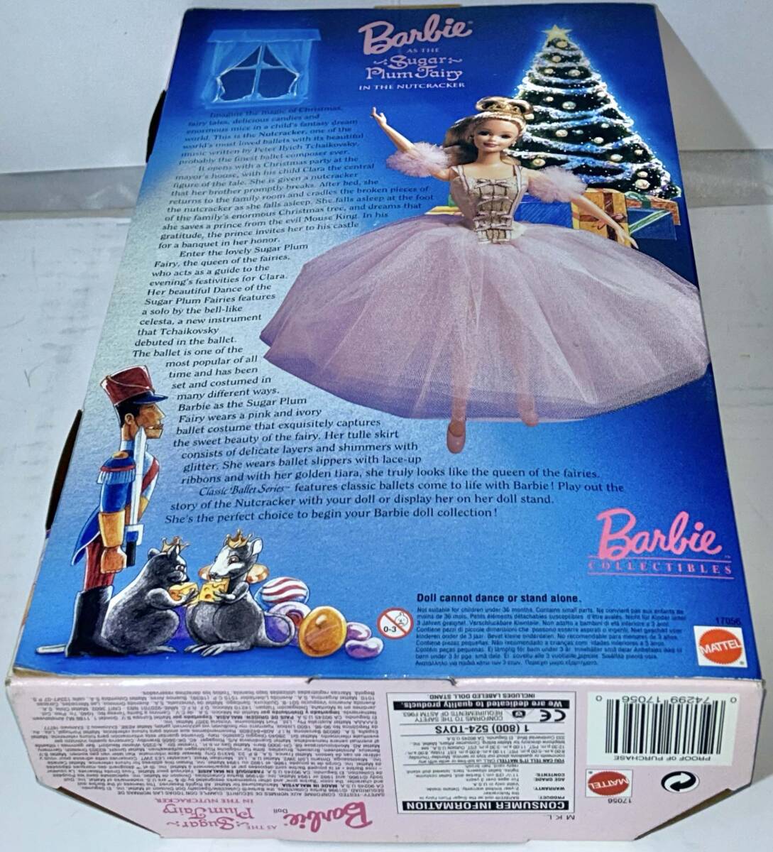 [未使用・パッケージに難有] Barbie AS THE Sugar Plum Fairy くるみ割り人形 シュガー・プラム・フェアリー・バービーの画像9