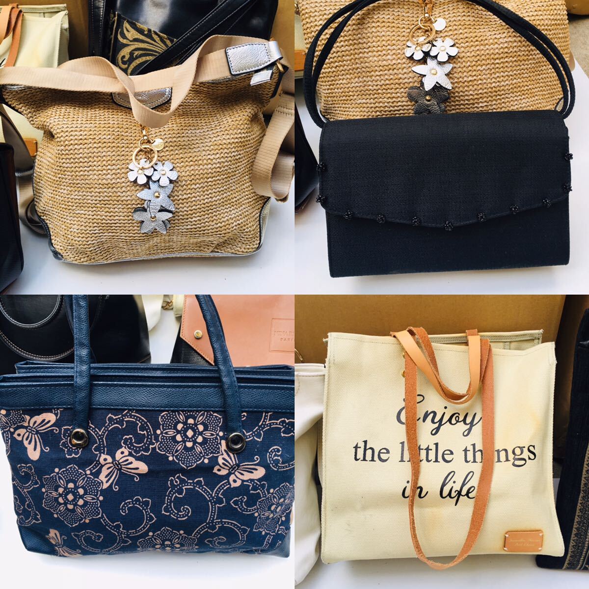 1円〜 ブランドバッグ まとめ出品 ニナリッチ JOIN キタムラ Valentino 等 10点セット F321の画像8