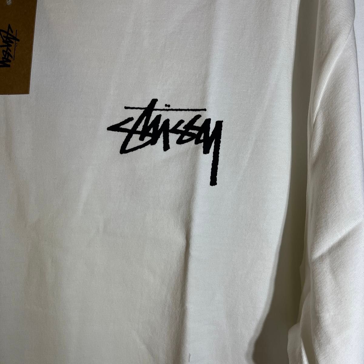STUSSY ステューシー フラワー Tシャツ Lサイズ ホワイト 半袖