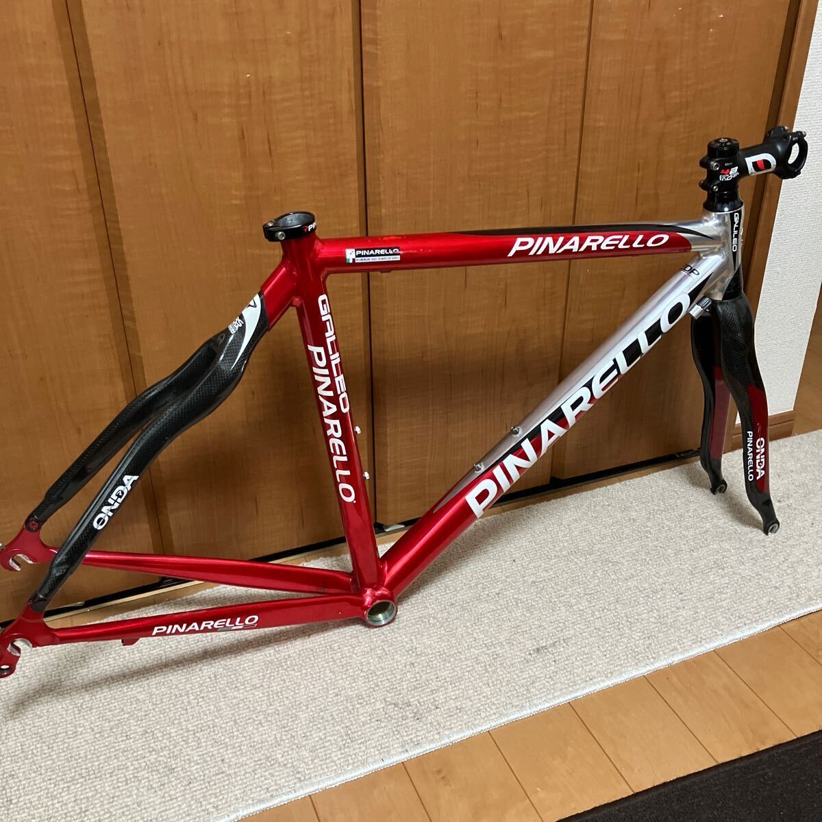 ピナレロ ガリレオ ロードバイクフレーム 46SL 170cm前後向き ピナレロ ガリレオ ロードバイクフレーム 46SL 170cm前後向き