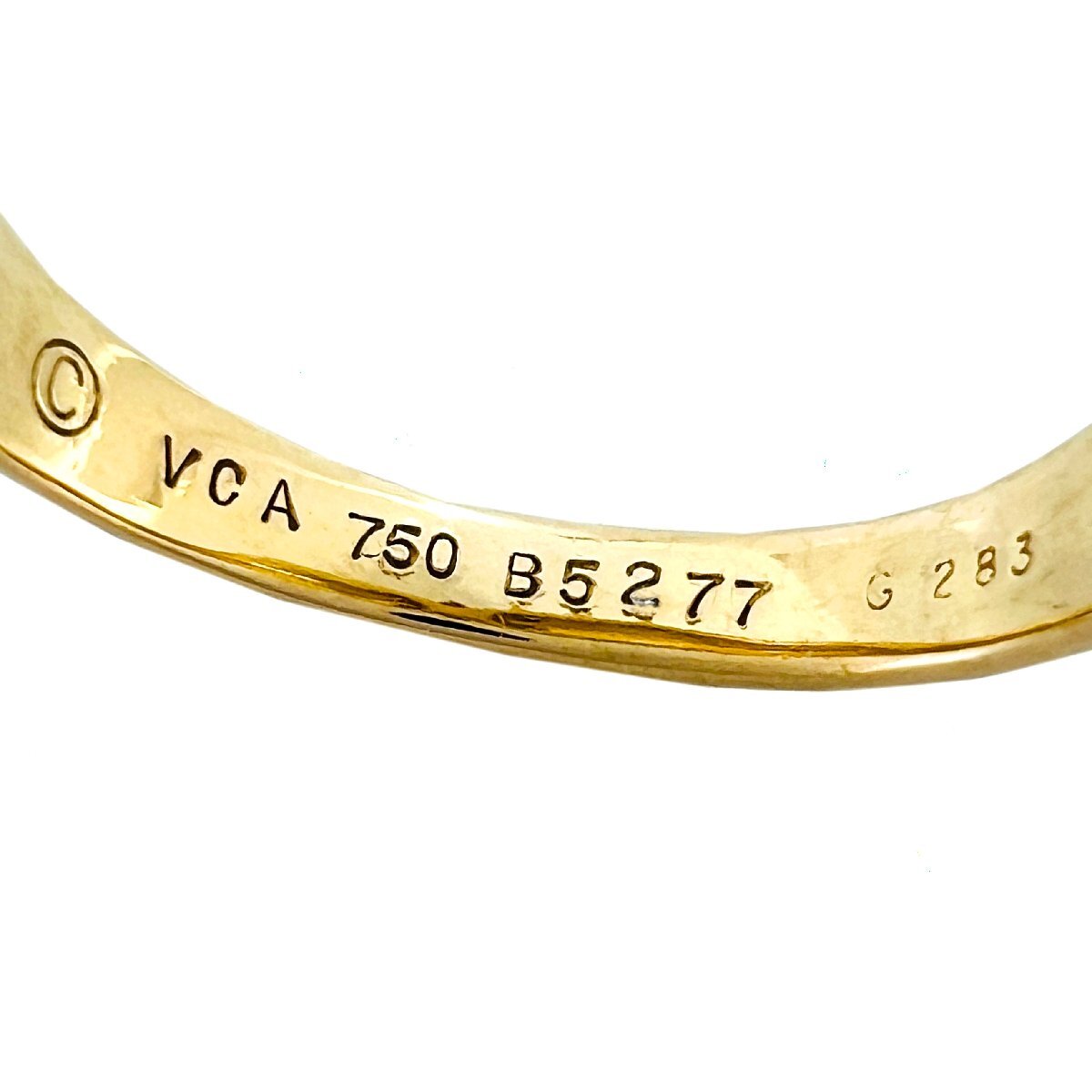 Van Cleef&Arpels　ヴァンクリーフ&アーペル　リング　セリア　ルビー　4P　ダイヤモンド　VCA　750　K18　YG　6号　指輪_画像8