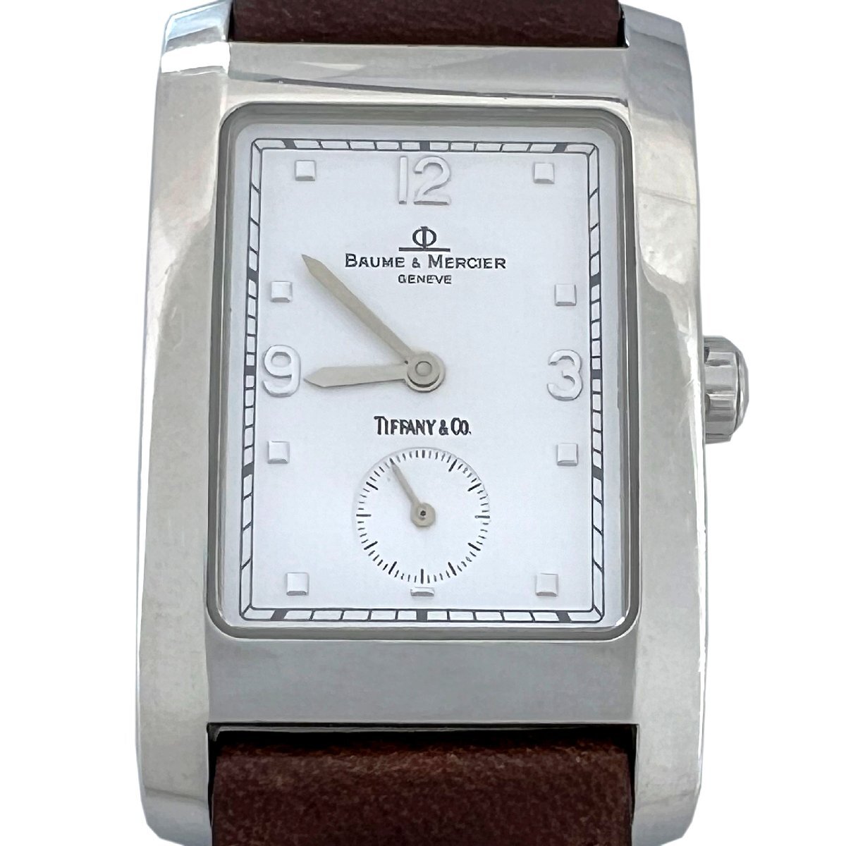 BAUME&MERCIER　ボーム&メルシエ　時計　ティファニー　Wネーム　ハンプトン　レディース　白文字盤　レア　希少_画像2