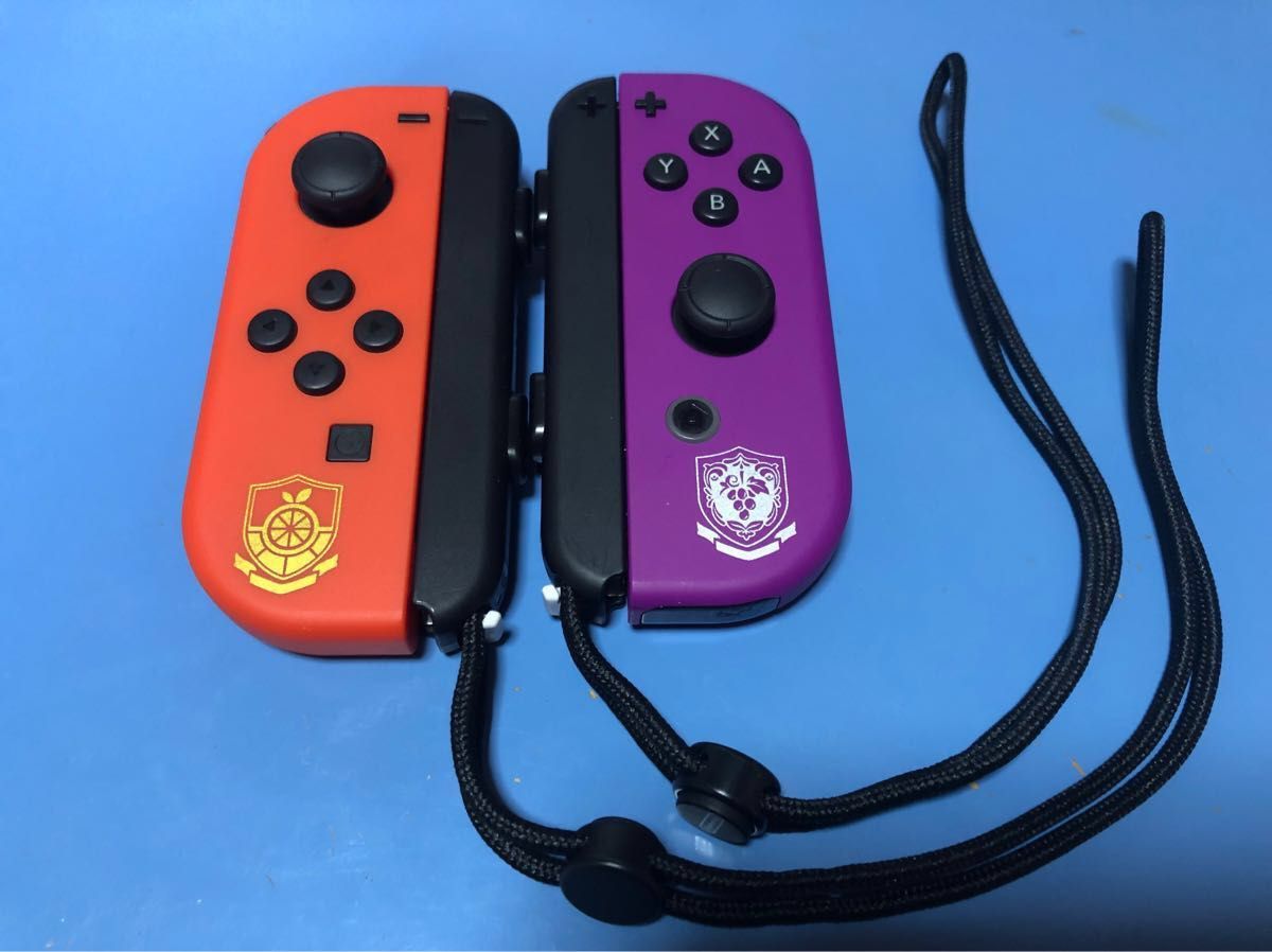 【中古】Nintendo Switch Joy-Con ポケモン バイオレット&スカーレット　カスタム　(スティック交換済)