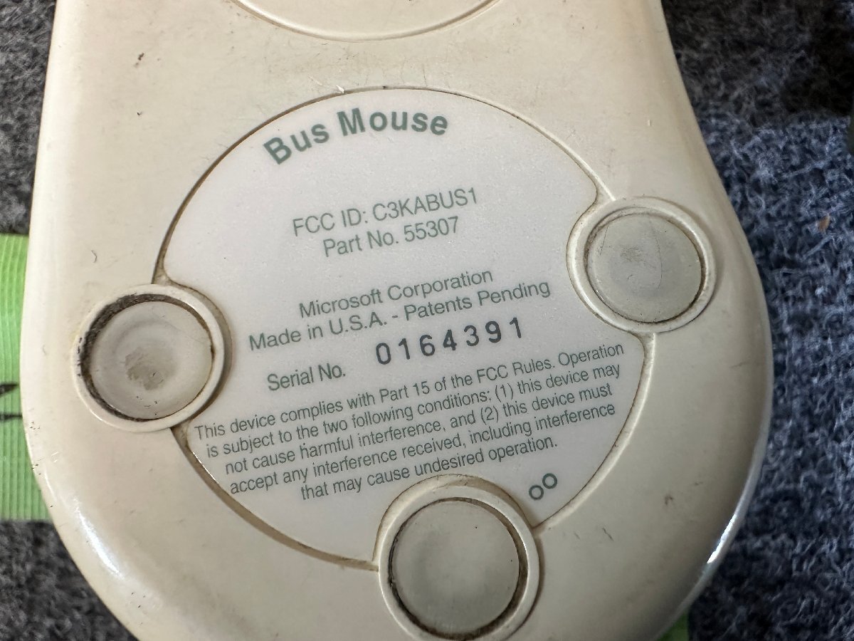 【送60サイズ】 Microsoft (マイクロソフト) Bus Mouse C3KABUS1 55307 PC-98(miniDIN8)用バスマウス ※未チェックの画像4