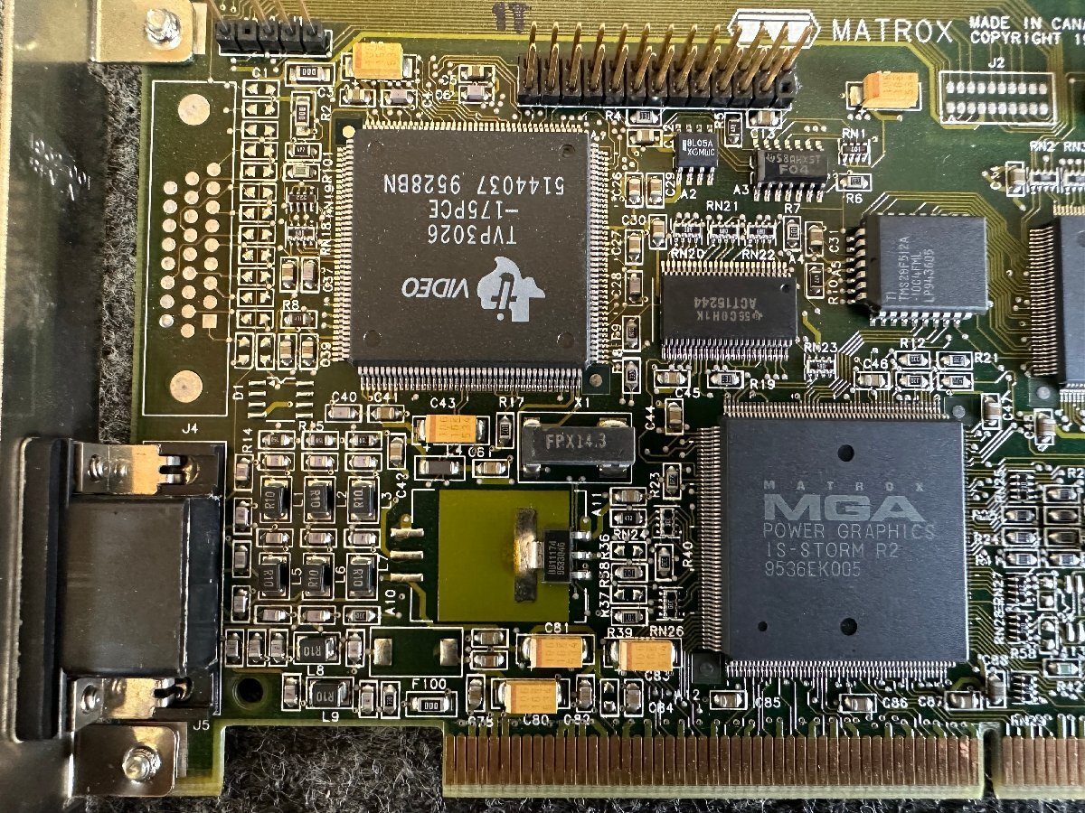 【送ゆうパケ250円】Matrox MGA-MIL/4/NEC2 REV.301 PCIバス用グラフィックカード ※BIOS画面表示のみ確認の画像4