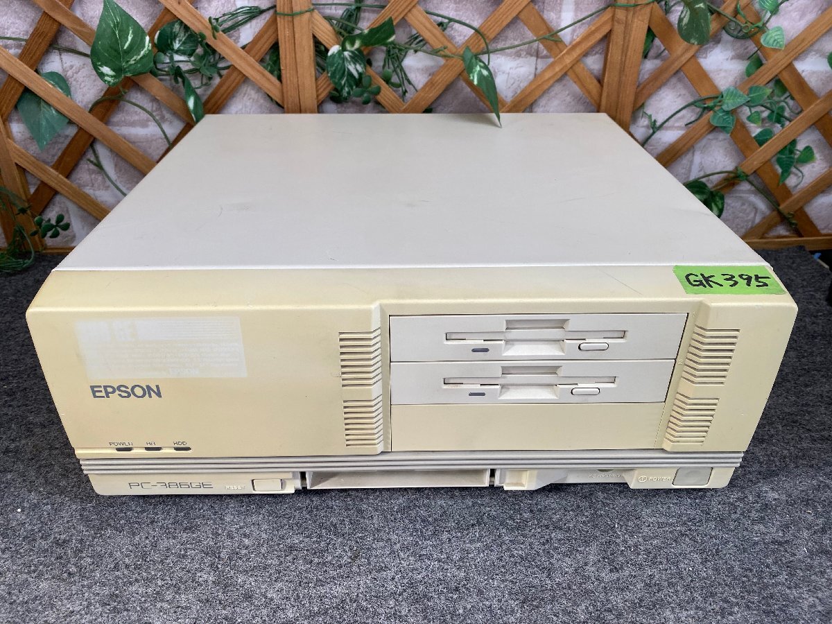 【送140サイズ】EPSON PC-386GE2 i386SX-16/MEM1.6MB/HDD無/FDD両ドライブNG/ROM起動OK ※FM音源未チェックの画像1